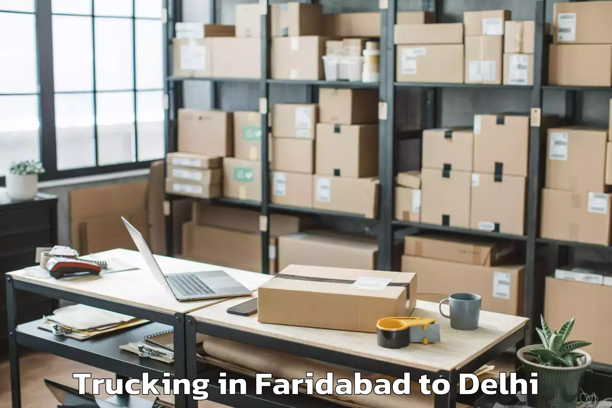 Get Faridabad to Jawaharlal Nehru University Ne Trucking